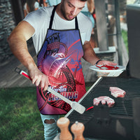 Guam Blue Marlin Fishing Apron Guahan Fish Hook Tattoo