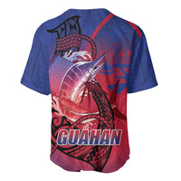 Guam Blue Marlin Fishing Baseball Jersey Guahan Fish Hook Tattoo