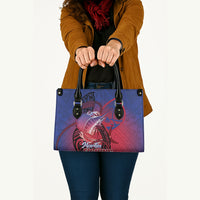 Guam Blue Marlin Fishing Leather Bag Guahan Fish Hook Tattoo