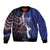 Personalized Hawaii Statehood Day Bomber Jacket 66th Anniversary - Polynesian Pride