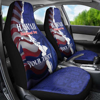 Personalized Hawaii Statehood Day Car Seat Cover 66th Anniversary - Polynesian Pride