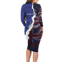 Personalized Hawaii Statehood Day Family Matching Long Sleeve Bodycon Dress and Hawaiian Shirt 66th Anniversary LT14 - Polynesian Pride