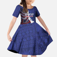 Personalized Hawaii Statehood Day Family Matching Off Shoulder Maxi Dress and Hawaiian Shirt 66th Anniversary - Polynesian Pride