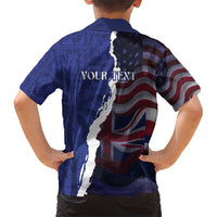 Personalized Hawaii Statehood Day Family Matching Short Sleeve Bodycon Dress and Hawaiian Shirt 66th Anniversary LT14 - Polynesian Pride