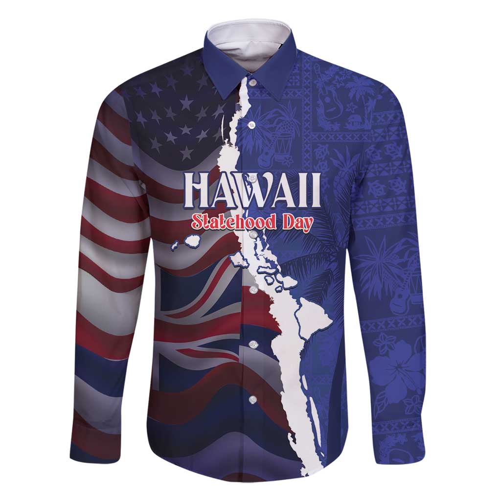 Personalized Hawaii Statehood Day Family Matching Tank Maxi Dress and Hawaiian Shirt 66th Anniversary - Polynesian Pride