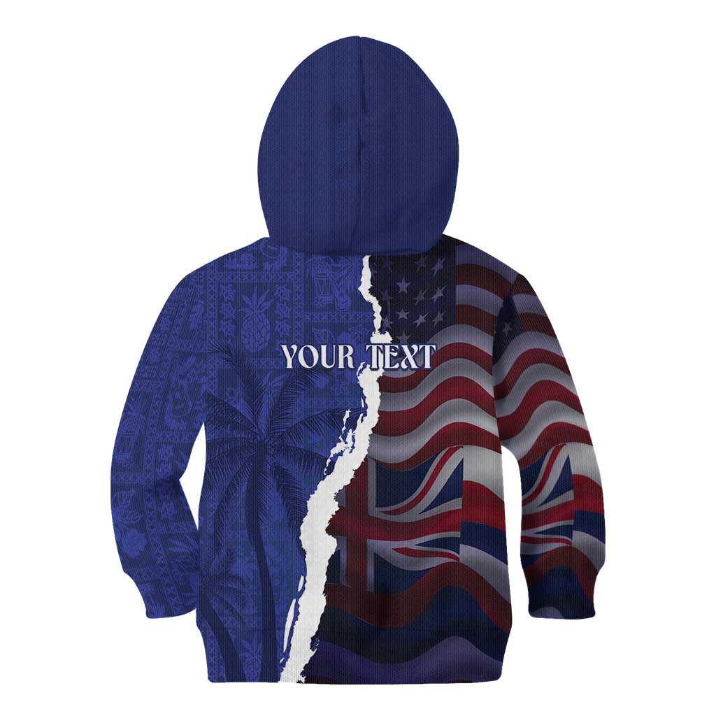 Personalized Hawaii Statehood Day Kid Hoodie 66th Anniversary - Polynesian Pride