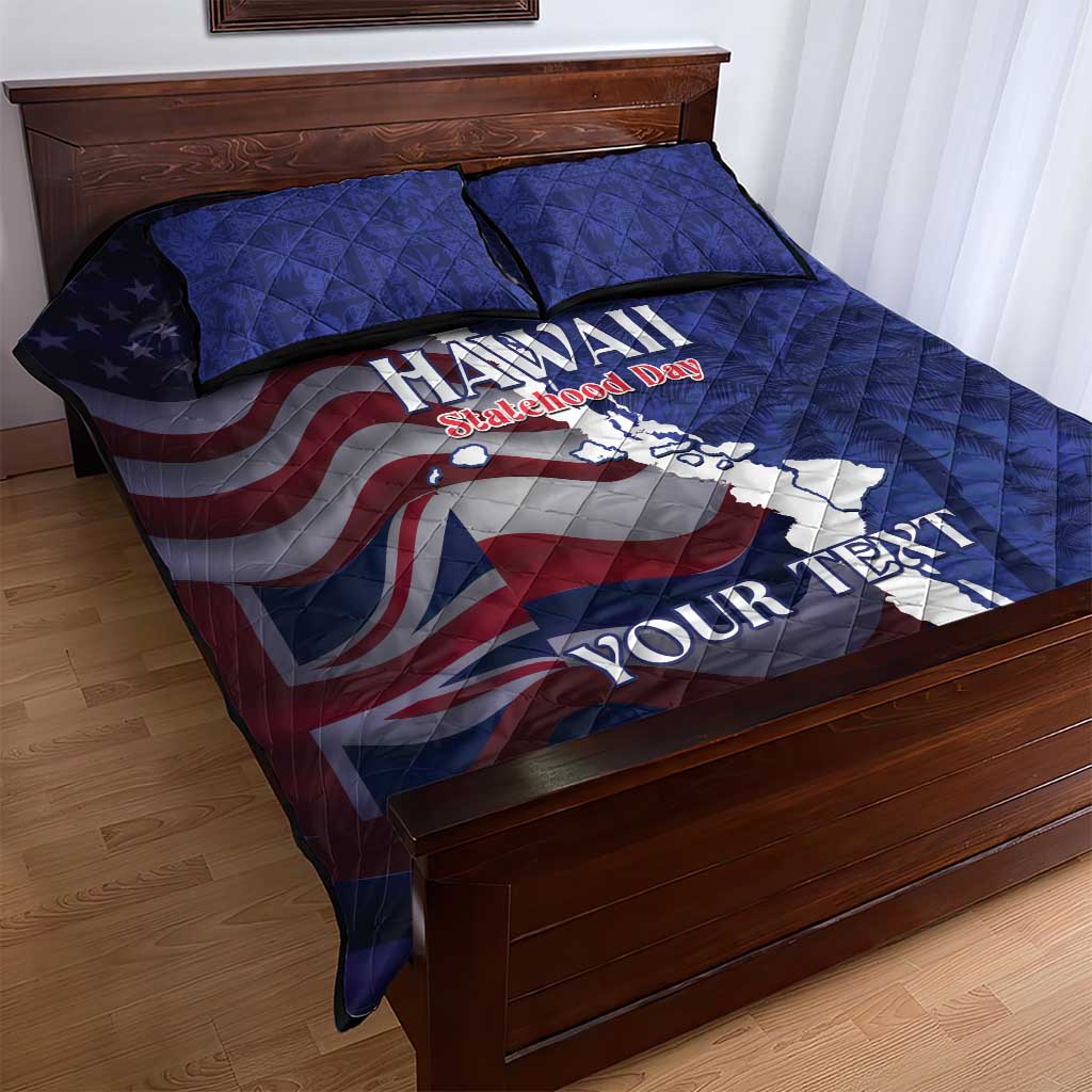 Personalized Hawaii Statehood Day Quilt Bed Set 66th Anniversary - Polynesian Pride