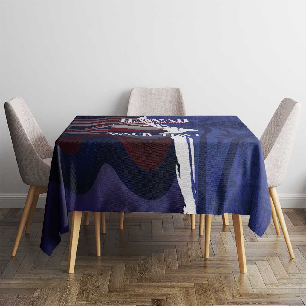 Personalized Hawaii Statehood Day Tablecloth 66th Anniversary - Polynesian Pride