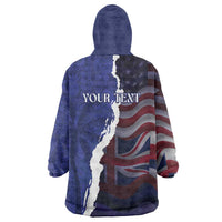 Personalized Hawaii Statehood Day Wearable Blanket Hoodie 66th Anniversary - Polynesian Pride