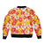 Yellow Hawaii Hibiscus Bomber Jacket Tropical Flowers Seamless Pattern - Polynesian Pride