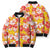 Yellow Hawaii Hibiscus Bomber Puffer Jacket Tropical Flowers Seamless Pattern - Polynesian Pride