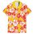 Yellow Hawaii Hibiscus Family Matching Long Sleeve Bodycon Dress and Hawaiian Shirt Tropical Flowers Seamless Pattern - Polynesian Pride