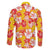 Yellow Hawaii Hibiscus Family Matching Long Sleeve Bodycon Dress and Hawaiian Shirt Tropical Flowers Seamless Pattern - Polynesian Pride