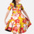 Yellow Hawaii Hibiscus Family Matching Mermaid Dress and Hawaiian Shirt Tropical Flowers Seamless Pattern - Polynesian Pride