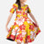 Yellow Hawaii Hibiscus Family Matching Puletasi and Hawaiian Shirt Tropical Flowers Seamless Pattern - Polynesian Pride