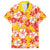 Yellow Hawaii Hibiscus Family Matching Short Sleeve Bodycon Dress and Hawaiian Shirt Tropical Flowers Seamless Pattern - Polynesian Pride