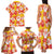 Yellow Hawaii Hibiscus Family Matching Tank Maxi Dress and Hawaiian Shirt Tropical Flowers Seamless Pattern - Polynesian Pride