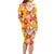 Yellow Hawaii Hibiscus Long Sleeve Bodycon Dress Tropical Flowers Seamless Pattern - Polynesian Pride