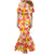 Yellow Hawaii Hibiscus Mermaid Dress Tropical Flowers Seamless Pattern - Polynesian Pride