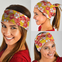 Yellow Hawaii Hibiscus Neck Gaiter Tropical Flowers Seamless Pattern - Polynesian Pride