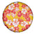 Yellow Hawaii Hibiscus Spare Tire Cover Tropical Flowers Seamless Pattern - Polynesian Pride