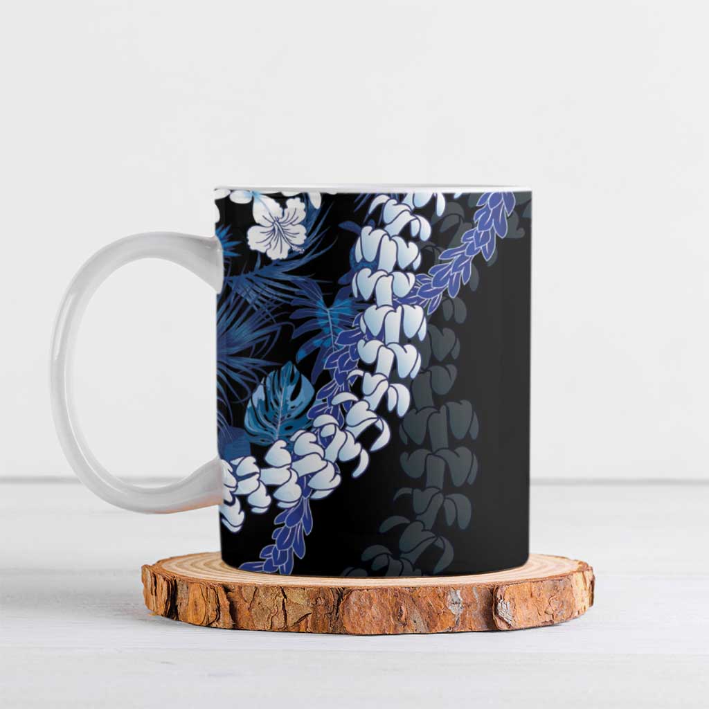 Polu Aloha Hawaii Lei Ceramic Mug Tropical Flowers Elegant Vibe - Polynesian Pride