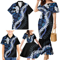Polu Aloha Hawaii Lei Family Matching Mermaid Dress and Hawaiian Shirt Tropical Flowers Elegant Vibe LT14 - Polynesian Pride