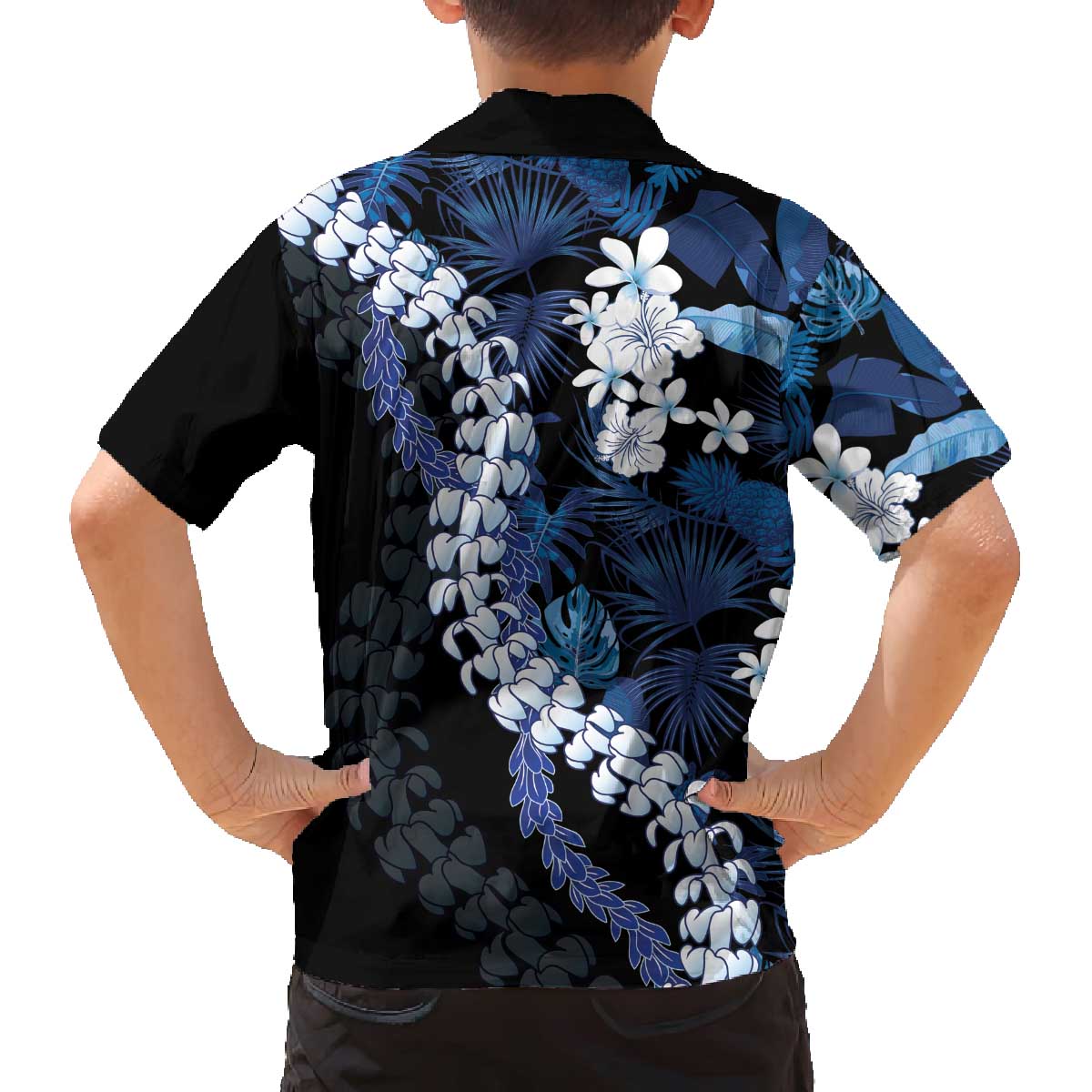 Polu Aloha Hawaii Lei Family Matching Off The Shoulder Long Sleeve Dress and Hawaiian Shirt Tropical Flowers Elegant Vibe - Polynesian Pride