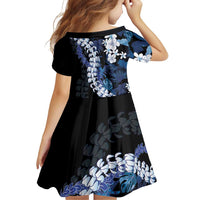 Polu Aloha Hawaii Lei Family Matching Off Shoulder Short Dress and Hawaiian Shirt Tropical Flowers Elegant Vibe LT14 - Polynesian Pride
