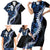 Polu Aloha Hawaii Lei Family Matching Short Sleeve Bodycon Dress and Hawaiian Shirt Tropical Flowers Elegant Vibe - Polynesian Pride