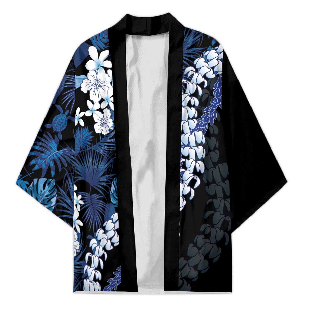 Polu Aloha Hawaii Lei Kimono Tropical Flowers Elegant Vibe - Polynesian Pride