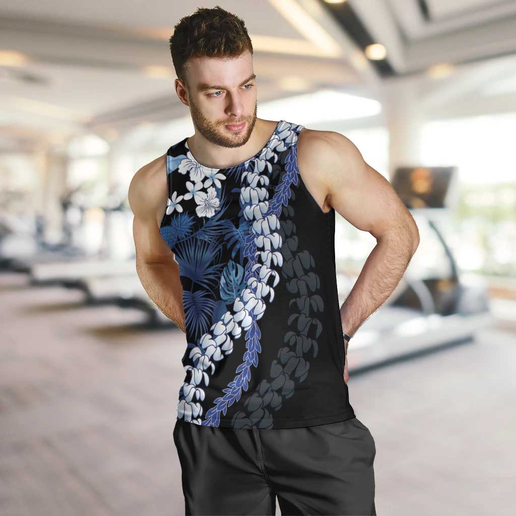 Polu Aloha Hawaii Lei Men Tank Top Tropical Flowers Elegant Vibe - Polynesian Pride