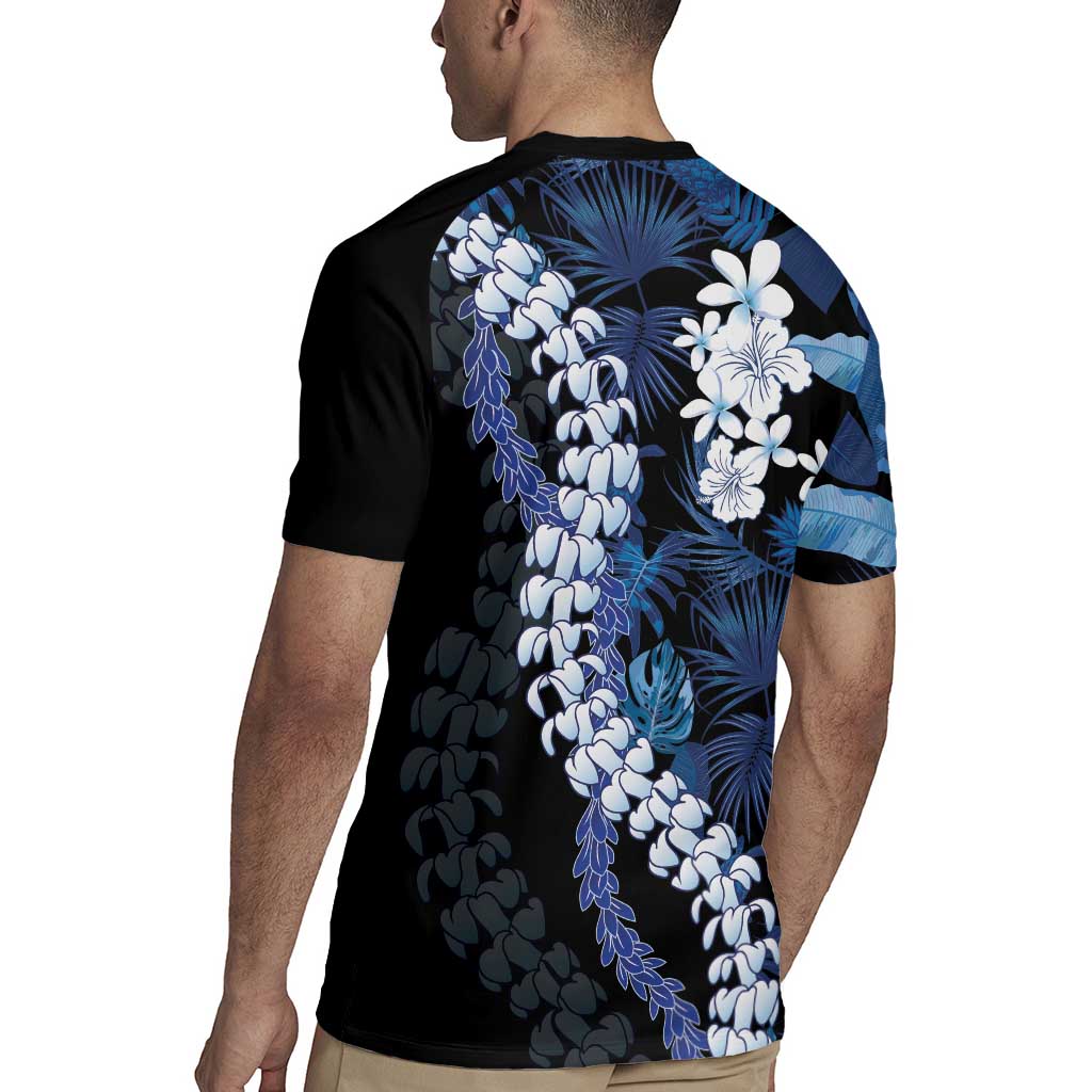 Polu Aloha Hawaii Lei Rugby Jersey Tropical Flowers Elegant Vibe - Polynesian Pride