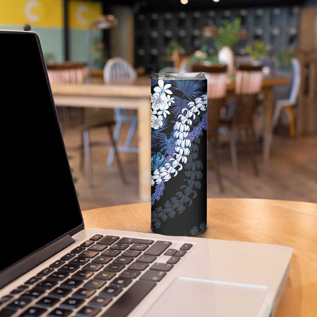 Polu Aloha Hawaii Lei Skinny Tumbler Tropical Flowers Elegant Vibe - Polynesian Pride