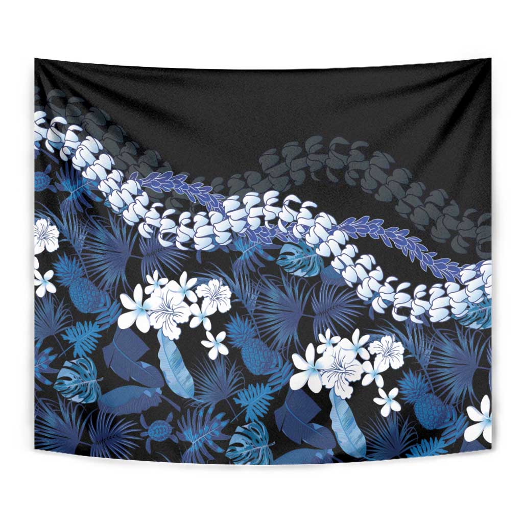 Polu Aloha Hawaii Lei Tapestry Tropical Flowers Elegant Vibe - Polynesian Pride
