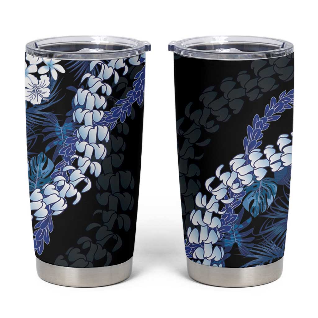 Polu Aloha Hawaii Lei Tumbler Cup Tropical Flowers Elegant Vibe - Polynesian Pride