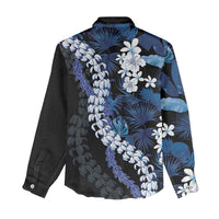 Polu Aloha Hawaii Lei Women Casual Shirt Tropical Flowers Elegant Vibe - Polynesian Pride