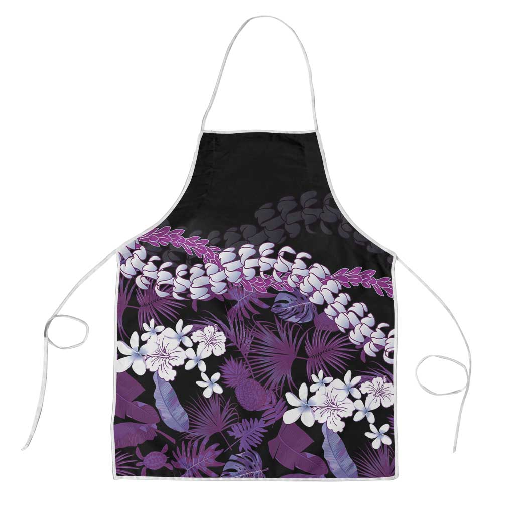 Poni Aloha Hawaii Lei Apron Tropical Flowers Elegant Vibe - Polynesian Pride