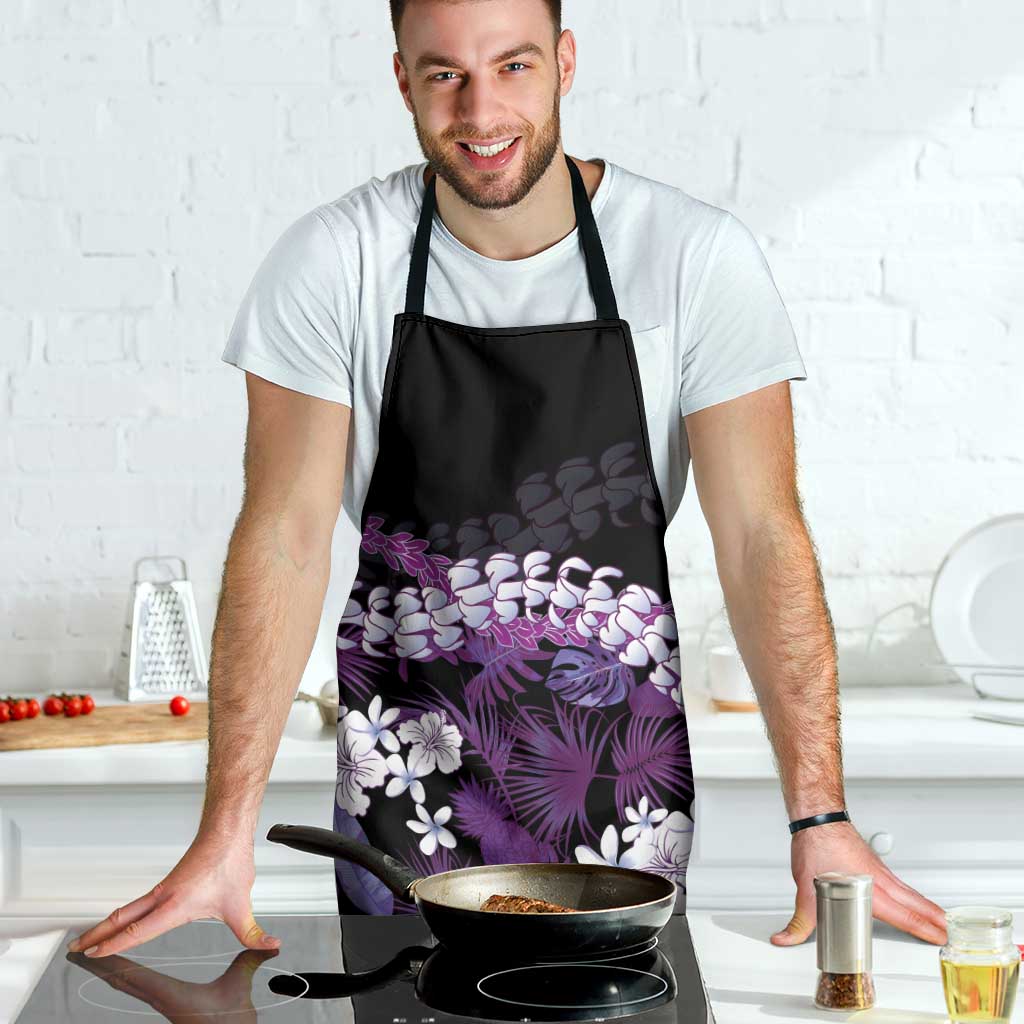 Poni Aloha Hawaii Lei Apron Tropical Flowers Elegant Vibe - Polynesian Pride