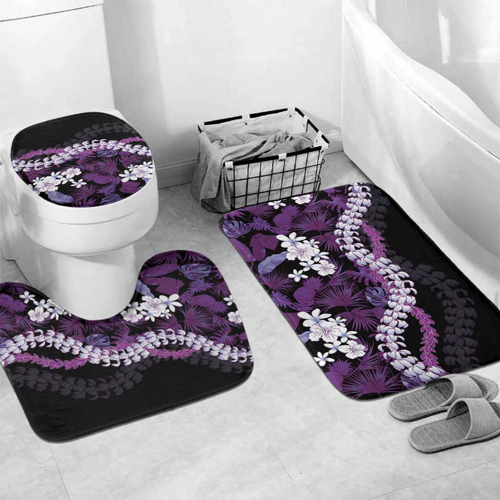 Poni Aloha Hawaii Lei Bathroom Set Tropical Flowers Elegant Vibe - Polynesian Pride