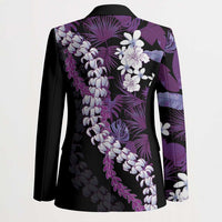 Poni Aloha Hawaii Lei Blazer Tropical Flowers Elegant Vibe - Polynesian Pride
