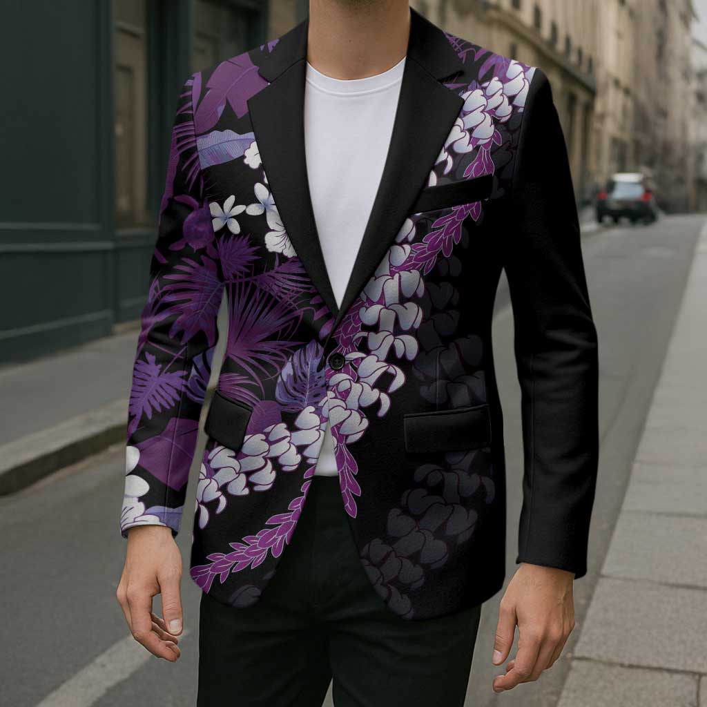 Poni Aloha Hawaii Lei Blazer Tropical Flowers Elegant Vibe - Polynesian Pride