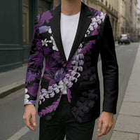 Poni Aloha Hawaii Lei Blazer Tropical Flowers Elegant Vibe - Polynesian Pride