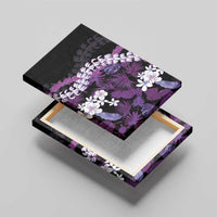 Poni Aloha Hawaii Lei Canvas Wall Art Tropical Flowers Elegant Vibe - Polynesian Pride