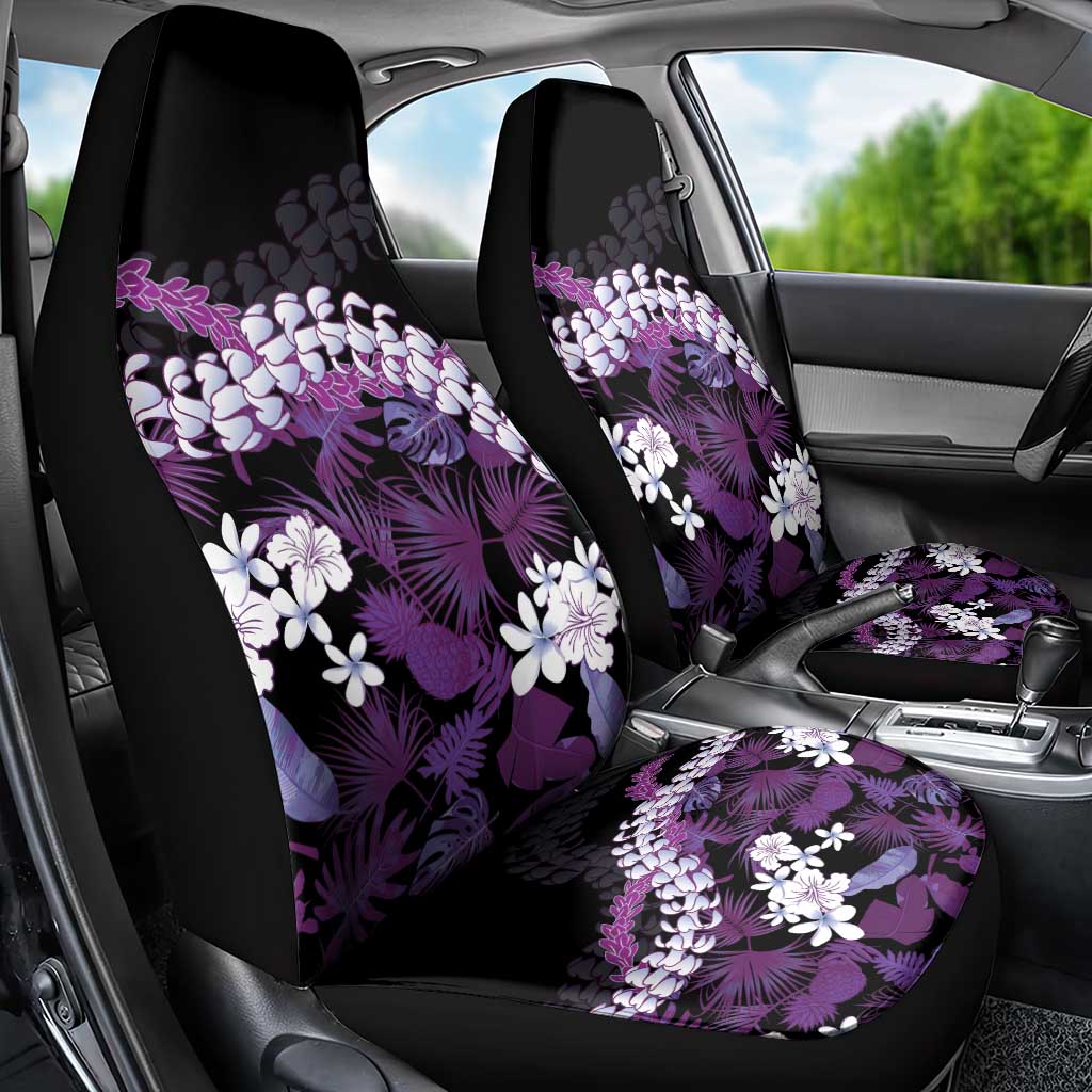 Poni Aloha Hawaii Lei Car Seat Cover Tropical Flowers Elegant Vibe - Polynesian Pride