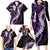 Poni Aloha Hawaii Lei Family Matching Long Sleeve Bodycon Dress and Hawaiian Shirt Tropical Flowers Elegant Vibe - Polynesian Pride