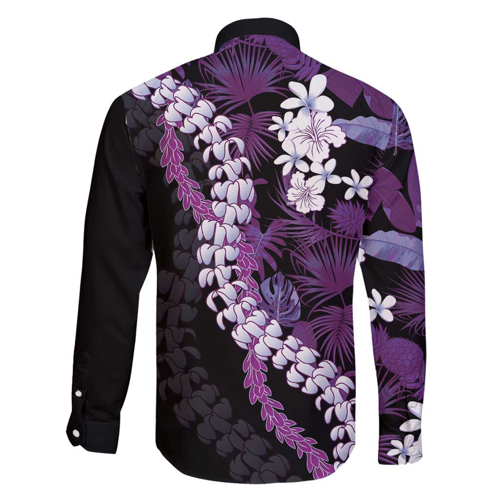 Poni Aloha Hawaii Lei Family Matching Off Shoulder Maxi Dress and Hawaiian Shirt Tropical Flowers Elegant Vibe LT14 - Polynesian Pride