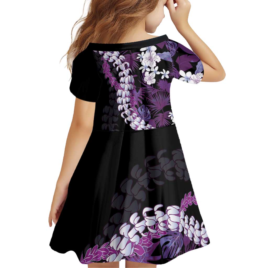 Poni Aloha Hawaii Lei Family Matching Off Shoulder Short Dress and Hawaiian Shirt Tropical Flowers Elegant Vibe LT14 - Polynesian Pride