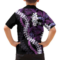 Poni Aloha Hawaii Lei Family Matching Puletasi and Hawaiian Shirt Tropical Flowers Elegant Vibe LT14 - Polynesian Pride