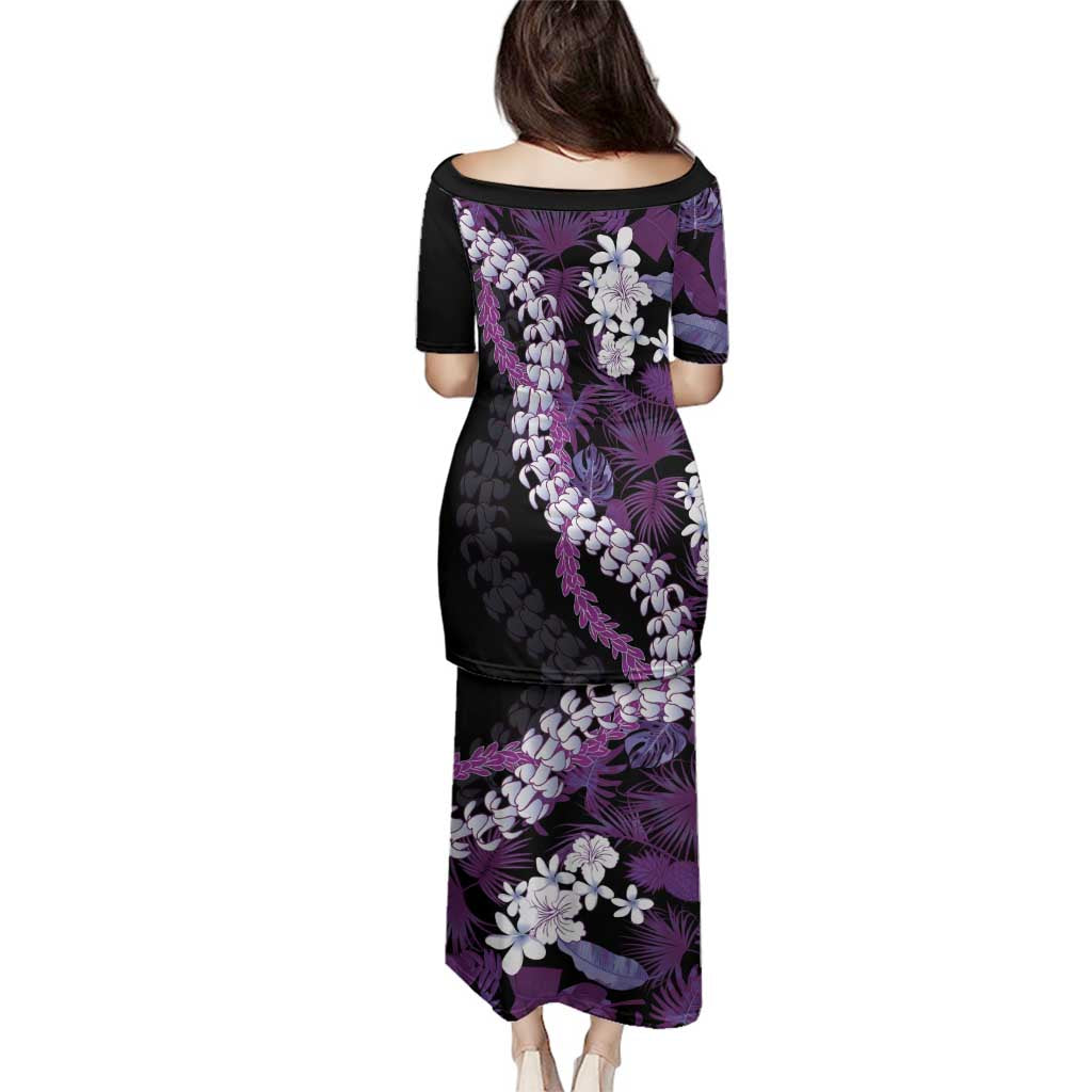 Poni Aloha Hawaii Lei Family Matching Puletasi and Hawaiian Shirt Tropical Flowers Elegant Vibe LT14 - Polynesian Pride